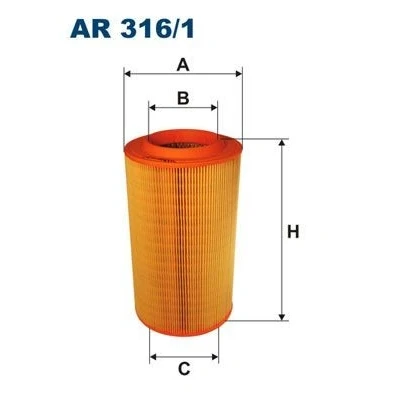 Bilde av FILTRON AR 316/1 Luftfilter 303 170 Filterinnsats FIAT: Ducato III Flatvogn lastebil / Chassis, Minibuss, Van