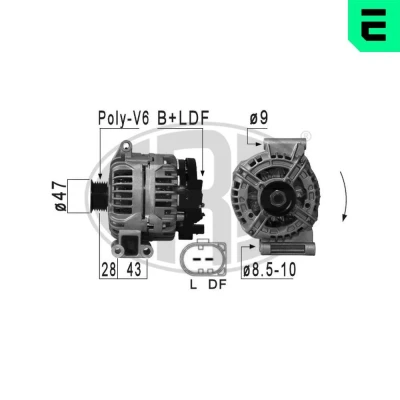 Bilde av ERA 210887A Dynamo 14V 100A MINI: Hatchback, Cabrio