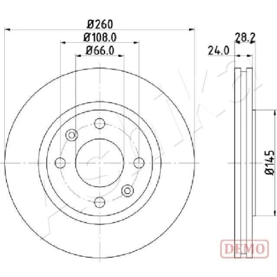 Bilde av Bremseskive, peugeot 406, 406 break, 4246L9
