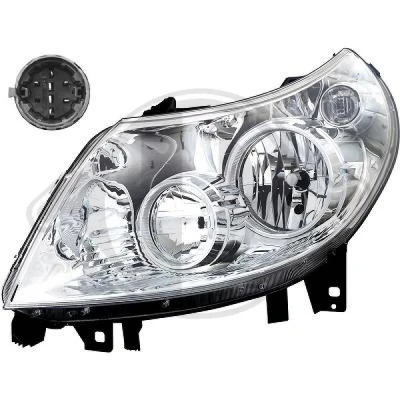 Bilde av DIEDERICHS 3484181 Frontlykter venstre H1, H1/H7, H7 FIAT: Ducato III Flatvogn lastebil / Chassis, Van, Minibuss