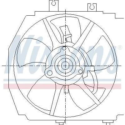 Bilde av NISSENS 85381 Kjølevifte 320mm 12V 50W uten integrert kontroller
