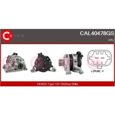 Bilde av CASCO CAL30170AS Dynamo 12V 140A OPEL: Vectra C Caravan, CC, Sedan, SUZUKI: SX4 I Hatchback, ALFA ROMEO: 159 Sportwagon