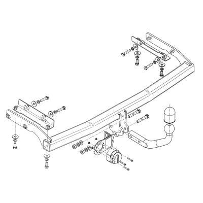 Bilde av Tilhengerfeste, standard, nissan note, note van