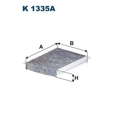 Bilde av FILTRON K 1335A Kupéfilter Karbonfilter 221 157 30 FIAT: 500L, JEEP: Renegade SUV