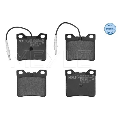 Bilde av MEYLE 025 219 0417/W Bremseklosser ORIGINAL Quality bakaksel inkl. slitasjevarselkontakt med antihyle blikk MERCEDES BENZ: Vito Minibuss, V Klasse