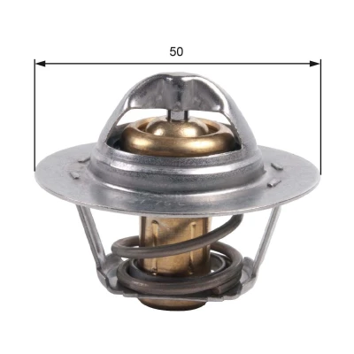 Bilde av GATES TH45975G1 Termostat 75 med tetning uten kapsling RENAULT: CLIO 3