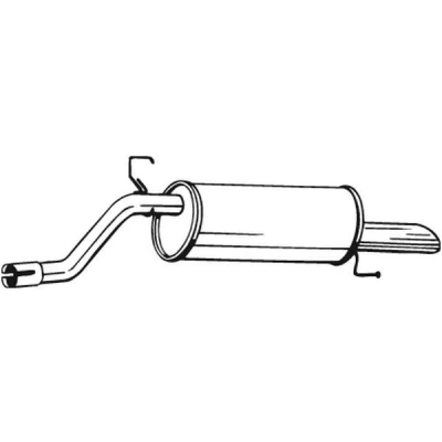 Bilde av BOSAL 185 689 Sluttlyddemper OPEL: Corsa D Hatchback