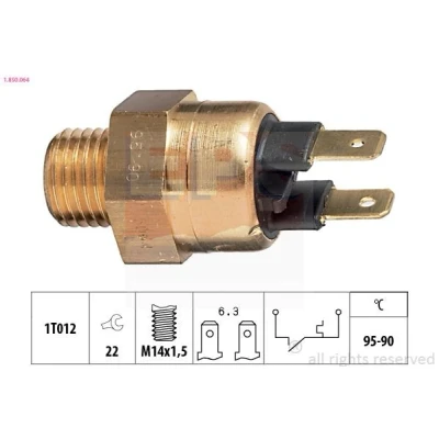 Bilde av EPS 1.850.064 Temperaturbryter, radiator ventilator M14x1,5 Made in Italy OE Equivalent