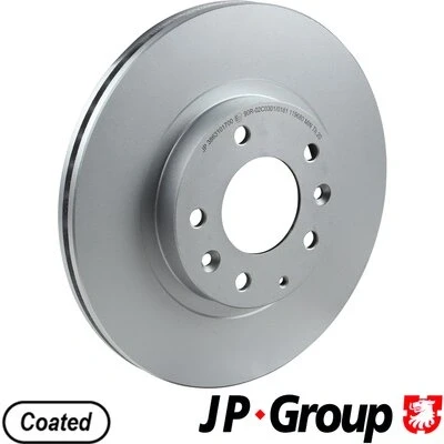 Bilde av JP GROUP 3863101700 Bremseskiver framaksel 290 22 4 ventilert belagt