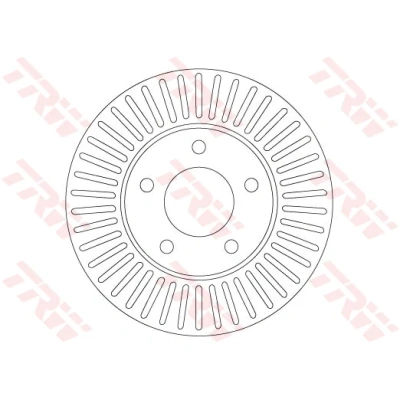 Bilde av TRW DF6922 Bremseskiver 278 24 5 114,3 ventilert spraylakkert