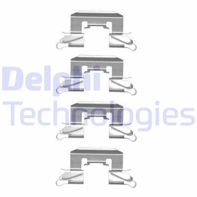 Bilde av DELPHI LX0507 Tibehørsett, skivebremse belegg SUZUKI: SWIFT 4, FORD: FIESTA 6, MAZDA: 2 Hatchback