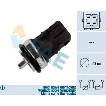 Bilde av Sensor, kjølemiddeltemperatur, dacia,mitsubishi,nissan,opel,renault,suzuki,vauxhall,volvo, 0515.R7 S1, 0515.R7, 13650 84A00 000, 8