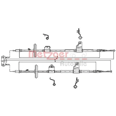Bilde av METZGER 11.5778 Bremsekabel bak 1902/1764+1882/1744 COFLE OPEL: Mokka / X, CHEVROLET: Trax