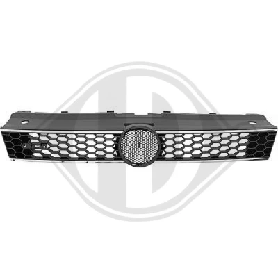 Bilde av DIEDERICHS 2206841 Radiatorgitter Rød, krom VOLKSWAGEN: Polo V Hatchback