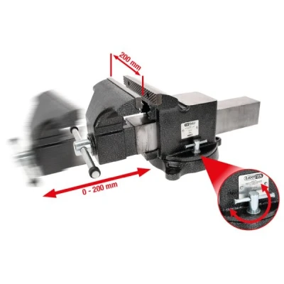 Bilde av KS TOOLS 914.0008 Skrustikke 200mm Stål 8Tomme