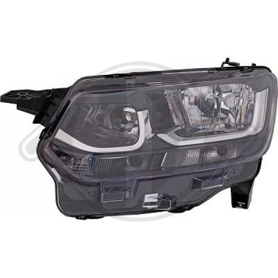 Bilde av DIEDERICHS 6696981 Frontlykter venstre H7/H1, W21/5W Halogen for høyrekjøring