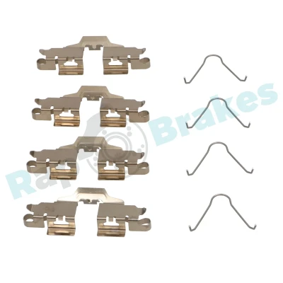 Bilde av RAP BRAKES R U0375 Tibehørsett, skivebremse belegg bakaksel TOYOTA: Prius III Hatchback, RENAULT: Clio 4
