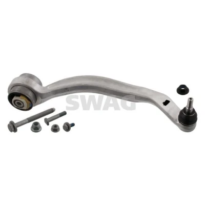 Bilde av SWAG 30 93 3365 Bærebru med tilleggsmateriale lager, støtte / styreledd framaksel høyre, nede, bak Casterstag Aluminium AUDI: A4 B6 Avant
