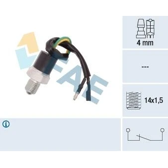 Bilde av FAE 41260 Bryter, ryggelys med kabel