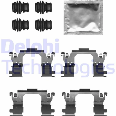 Bilde av DELPHI LX0709 Tibehørsett, skivebremse belegg TOYOTA: Avensis III Stasjonsvogn, Sedan, NISSAN: X Trail, RENAULT: Talisman Sedan