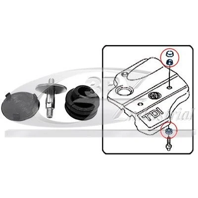 Bilde av Anslagsbuffer, motortildekning, audi,seat,skoda,vw, 028103638G, 28103665, 28103937