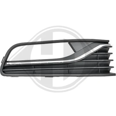 Bilde av DIEDERICHS 2207048 Ventilasjonsgitter forkrommet kant høyre for kjøretøy med tåkefrontlys VOLKSWAGEN: Polo V Hatchback