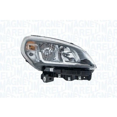 Bilde av MAGNETI MARELLI 712105069992 Frontlykter venstre H7/H7, PY21W, W21W uten tåkelykt, med blinklys, nærlys for høyrekjøring lyspære