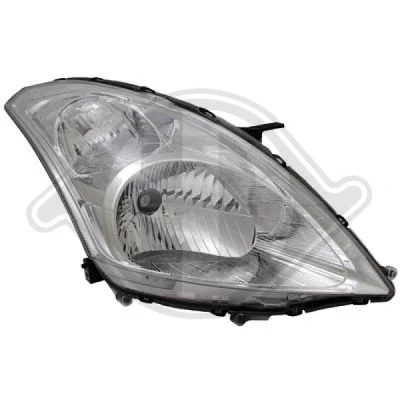 Bilde av DIEDERICHS 6415080 Frontlykter høyre H4 krom hvit for høyrekjøring SUZUKI: SWIFT 4