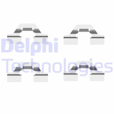 Bilde av DELPHI LX0430 Tibehørsett, skivebremse belegg CITROËN: Berlingo II Van, II, C5 3, PEUGEOT: Partner Tepee, 407 SW