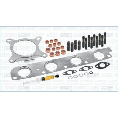 Bilde av AJUSA JTC11822 Monteringssett, lader with studs, syringe oil med tetning montageanvisning VOLKSWAGEN: Passat B6 Variant, Tiguan I, Sharan II