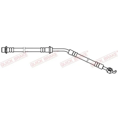 Bilde av Bremseslange, Framaksel høyre, toyota urban cruiser, verso s, yaris, yaris skåp/halvkombi, 9094702E07, 9094702G34