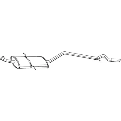 Bilde av sluttlyddemper, mercedes benz a klass [w169], 1694906110, 1694906310