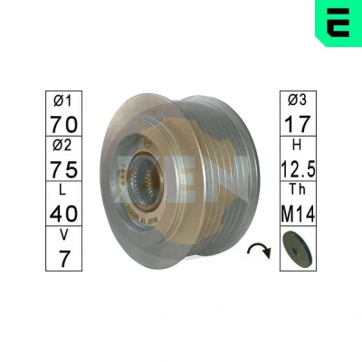 Bilde av Frihjul, dynamo, honda accord vii, viii, kombi tourer civic hatchback cr v ii, iii, fr v, 311