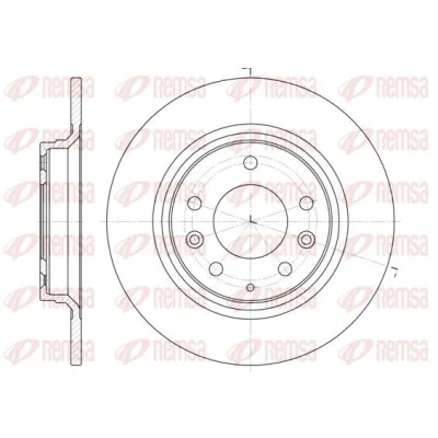 Bilde av REMSA 6881.00 Bremseskiver bakaksel 279,7, 279,7 10 5 fullt ut MAZDA: 6 Stasjonsvogn, Hatchback, Sedan