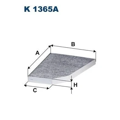 Bilde av FILTRON K 1365A Kupéfilter Karbonfilter 260, 124,5 322 30 TESLA: Model X