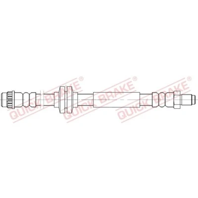 Bilde av QUICK BRAKE 32.218 Bremseslange 605 M10x1 RENAULT: MASTER 3, OPEL: Movano B Van