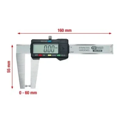 Bilde av KS TOOLS 300.0540 Skyvelære, bremseskivetykkelse 60 med LCD display 0,03