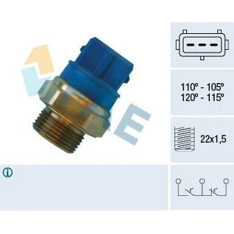Bilde av Temperaturbryter, radiator ventilator, opel,vauxhall, 1341043, 4B0 407 201, 90506499