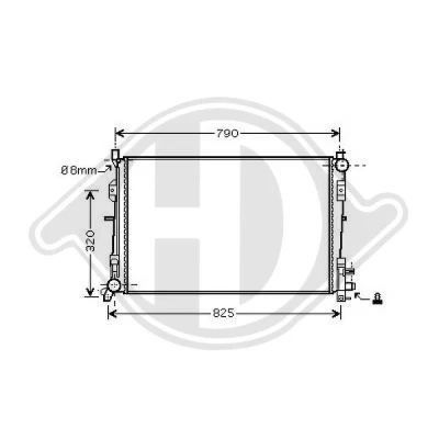 Bilde av DIEDERICHS DCM1629 Radiator Aluminium 735 400 27 Climate CHRYSLER: VOYAGER 4