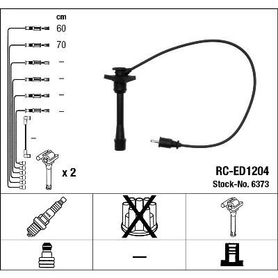 Bilde av NGK 6373 Pluggledninger 2