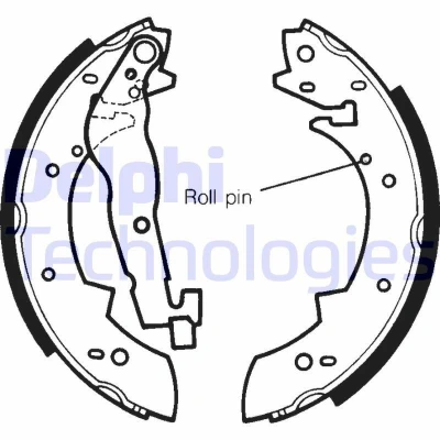 Bilde av Bremsesko sett, Bakaksel, alfa romeo,bmw,peugeot,renault,suzuki,talbot,volvo, 00000A00899, 00000A00902, 00000A01220, 0017591600, 1748950