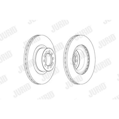 Bilde av JURID 569252J Bremseskiver 290 26 10 ventilert oljet uten skruer RENAULT TRUCKS: Mascott Flatvogn lastebil / Chassis