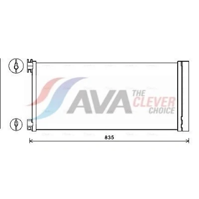 Bilde av PRASCO RTA5626D Kondensator med tørker 15,5 10,2 Aluminium 738 R 134a OPEL: Vivaro B Combi