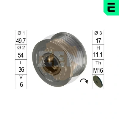 Bilde av Frihjul, dynamo, mercedes benz, 646 150 02 60, 648 155 00 15, A 15