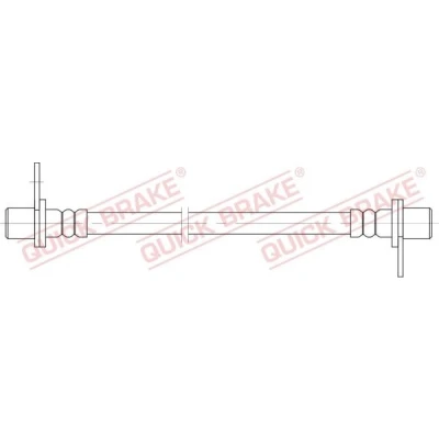 Bilde av QUICK BRAKE 25.085 Bremseslange 235 M10x1 MITSUBISHI: Outlander 2 SUV, ASX Lancer 8 Limousine