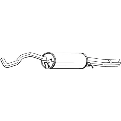 Bilde av sluttlyddemper, audi a4 b5, b5 avant, 8D0253609BR, 8D0253609E