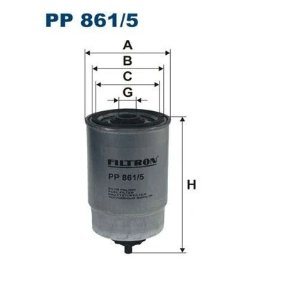 Bilde av FILTRON PP 861/5 Drivstoffilter Påskruingsfilter