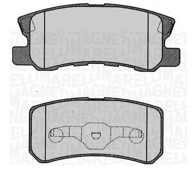 Bilde av MAGNETI MARELLI 363916060340 Bremseklosser med integrert slitasjevarselkontakt MITSUBISHI: Outlander 3, 2 SUV, PAJERO 4, PEUGEOT: 4008 SUV