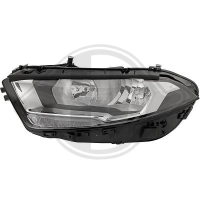 Bilde av DIEDERICHS 1683081 Frontlykter venstre H7/H7 Halogen med kjørelys (LED) motor for høydejustering hovedlys, lyspære