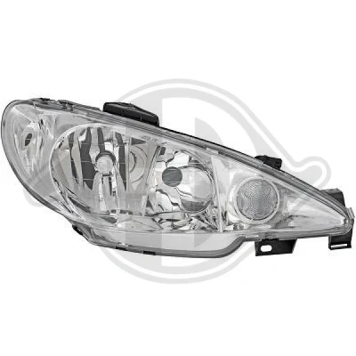 Bilde av DIEDERICHS 4225982 Frontlykter høyre H7/H7 PEUGEOT: 206 Hatchback